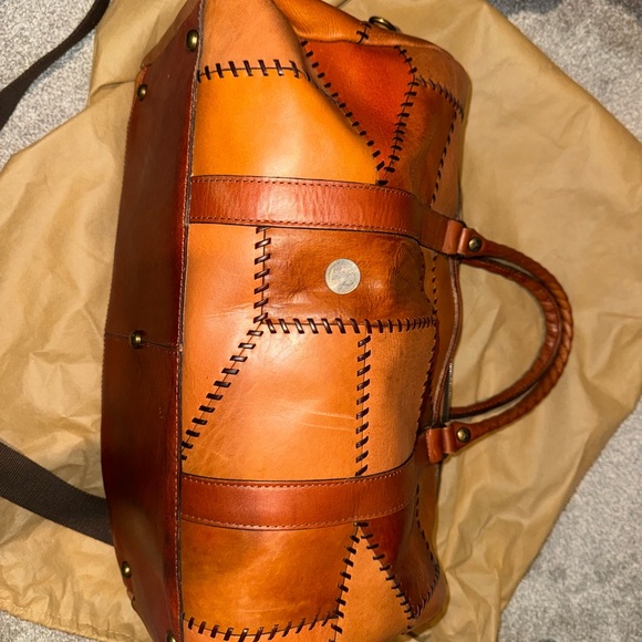 Patricia Nash Patchwork Leather Duffel Bag - Brown - Picture 7 of 7